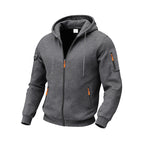Herren funktionale Kapuzenjacke mit technischen Taschen R&B