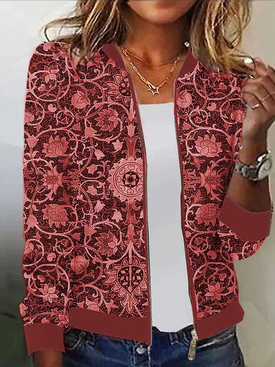 Damen Blousonjacke mit floralem Muster R&B