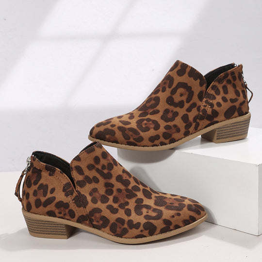 Damen nan spitz zulaufende Schlupf-Ankleboots mit kleinem Blockabsatz und ergonomischem Komfortfußbett R&B