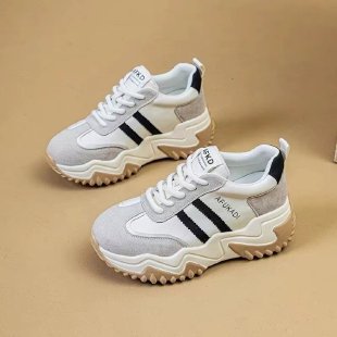 Damen Chunky Sneakers mit sportlichem Design und dämpfender Sohle R&B