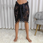 Damen Häkel-Strandsarong mit eleganten Fransen R&B