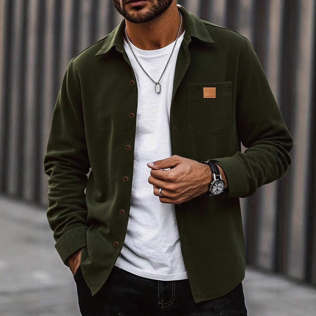 Herren Cordhemd mit modischem Replay-Stil R&B