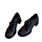 Damen elegante Schnürschuhe mit dekorativen Schleifen und komfortablem Blockabsatz R&B
