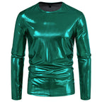 Damen Glänzendes Langarmshirt aus hochwertigem Material