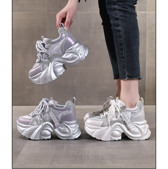 Damen Chunky Sneakers mit futuristischem Design und atmungsaktivem Obermaterial R&B