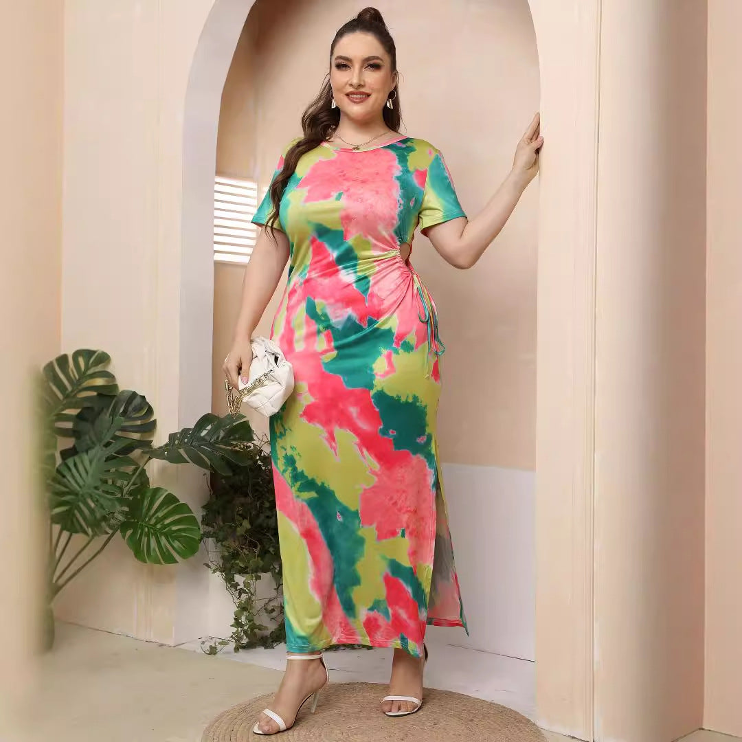 Damen Maxikleid mit elegantem farbverlauf R&B