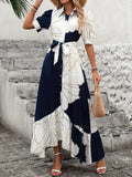 Damen Maxikleid mit floralem Design