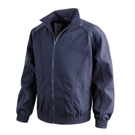 Herren Freizeitjacke mit hochschließendem Kragen und elastischem Bund R&B