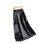 Damen Elegante Maxirock mit Spitzenbesatz