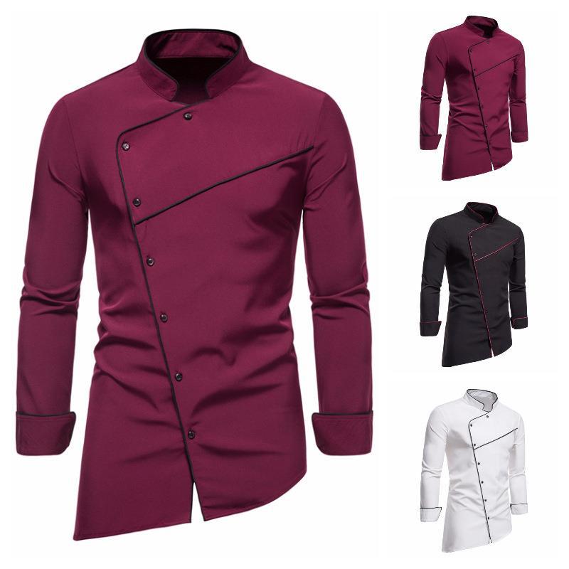 Herren Kochjacke mit edlen Kontrasten und hochwertiger Verarbeitung R&B