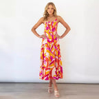 Damen Maxikleid mit floralem Design R&B