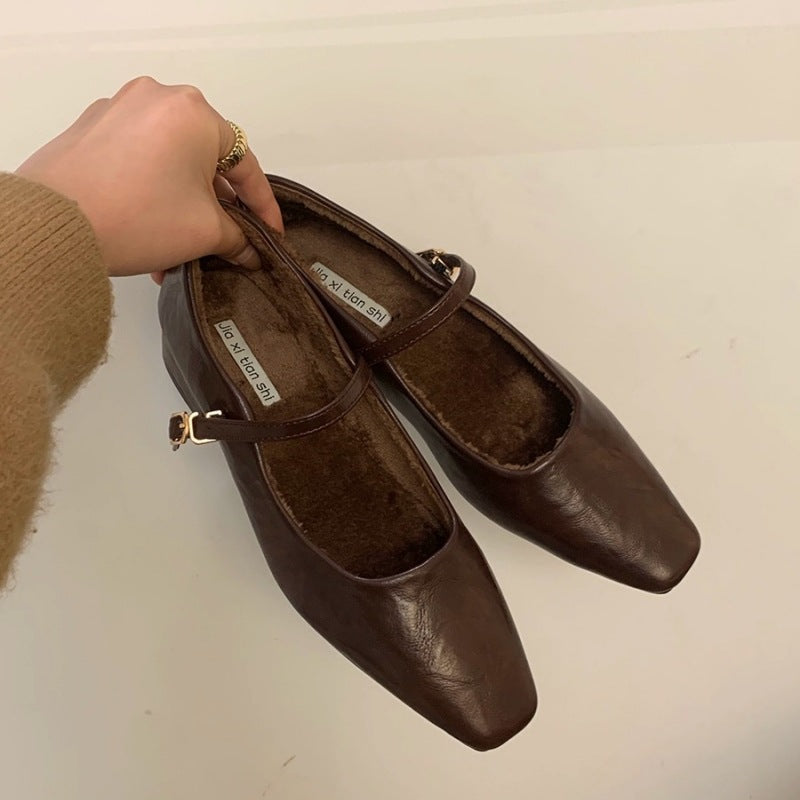 Damen Elegante Ballerinas mit verstellbarem Riemen und komfortabler Innensohle R&B