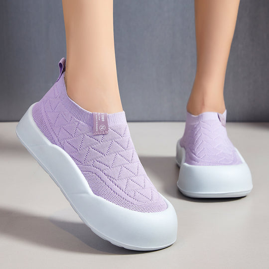 Damen Bequeme Slip-On Sportschuhe mit stoßdämpfendem Fußbett R&B