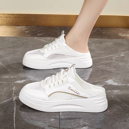 Damen Sportliche Slip-On Sneakers mit atmungsaktiver Mesh-Oberfläche und zusätzlichem Komfort R&B