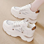 Damen Sportliche Chunky Sneakers mit atmungsaktiver Mesh-Oberfläche