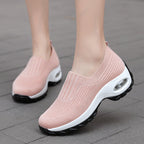Damen Komfortable Slip-On Sportschuhe mit atmungsaktivem Obermaterial