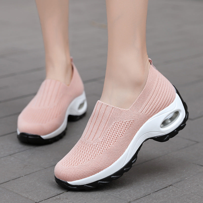 Damen Komfortable Slip-On Sportschuhe mit atmungsaktivem Obermaterial