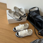 Damen Sportliche Sneakers mit moderner Canvas-Oberfläche und rutschfester Gummisohle