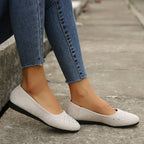 Damen modische Ballerinas mit funkelnden Strassdetails R&B