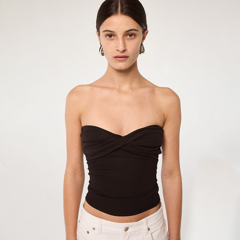 Damen Bandeau-Crop-Top R&B