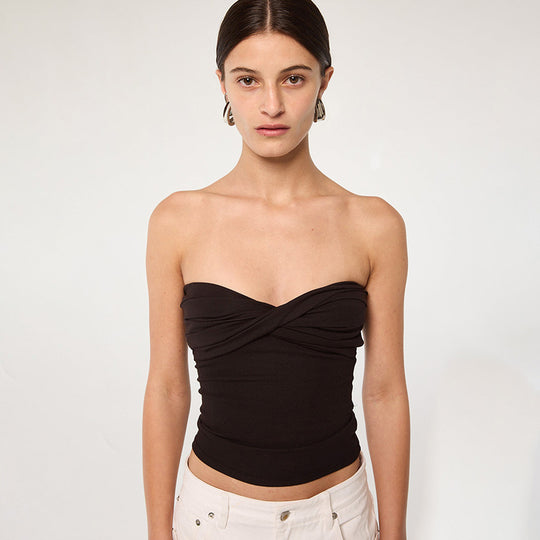 Damen Bandeau-Crop-Top R&B