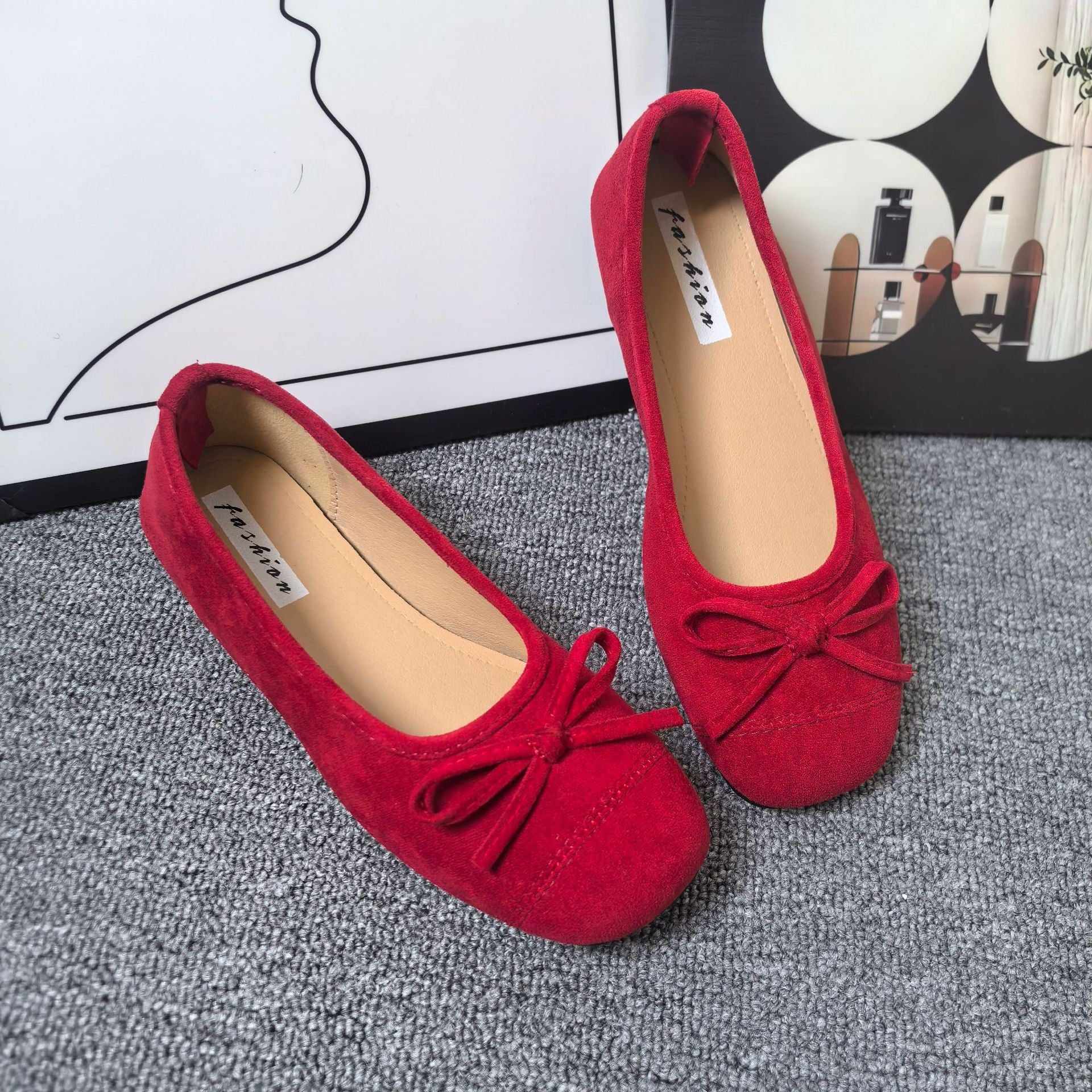 Damen Ballerinas mit elegantem Schleifen-Detail und softem Innenfutter EB