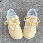 Damen Sportliche Sneaker mit verspieltem Schleifendetail