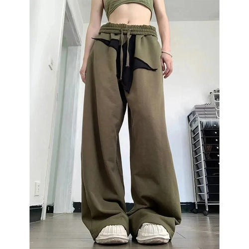 Damen Bequeme und lässige weite Jogginghose mit elastischem Bund und praktischen Taschen R&B