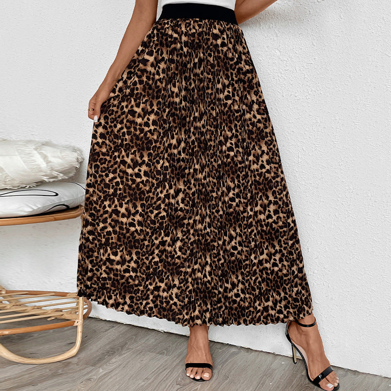 Damen Maxirock mit Leopardenmuster R&B
