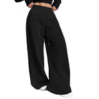 Damen Weite Jogginghose mit elastischem Taillenbund R&B
