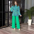 Damen Modischer Oversize-Blazer mit Gürtel R&B