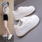Damen Komfortable Sneaker mit dicker Laufsohle und modischem Design R&B