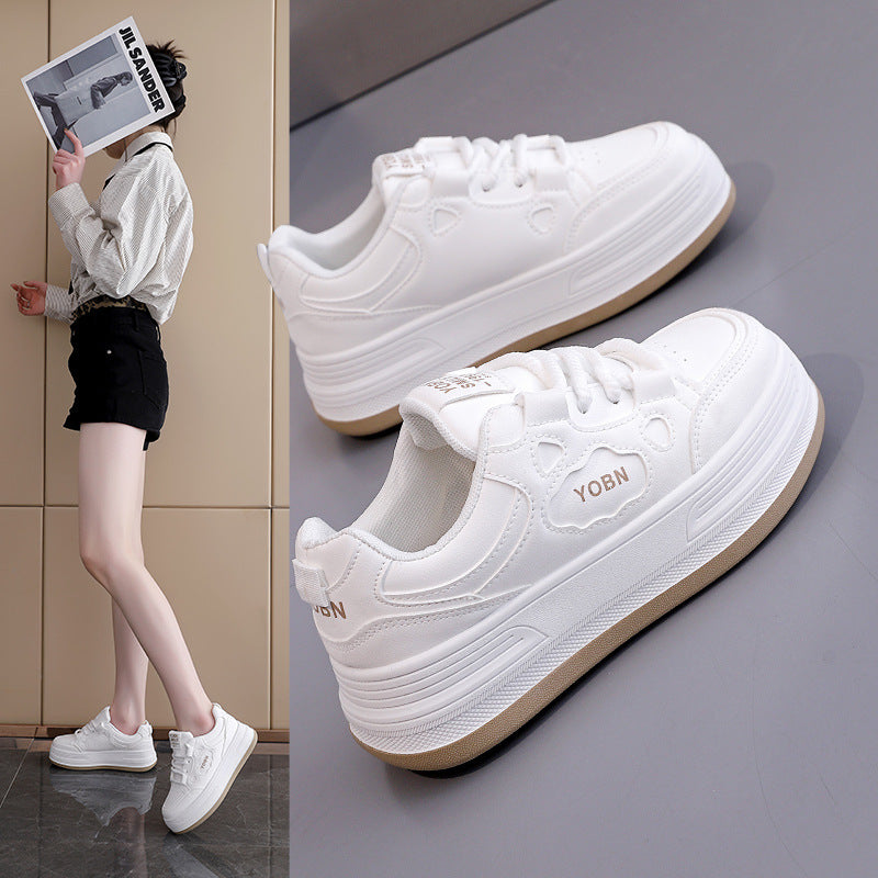 Damen Komfortable Sneaker mit dicker Laufsohle und modischem Design R&B