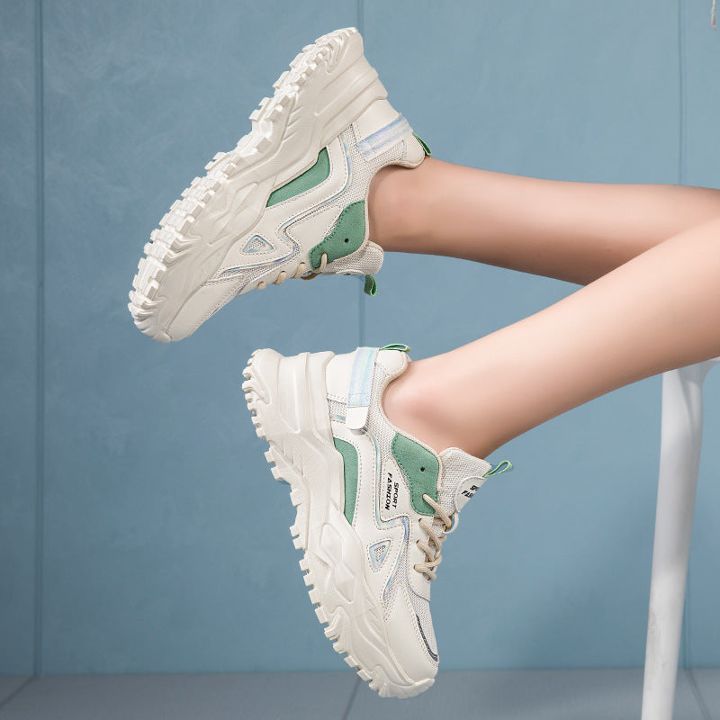 Damen Sportliche Sneakers mit dickem Profil und atmungsaktivem Obermaterial R&B