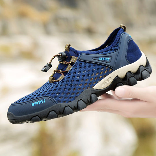 Damen Atmungsaktive und rutschfeste Sportschuhe mit elastischem Schnellschnürsystem R&B