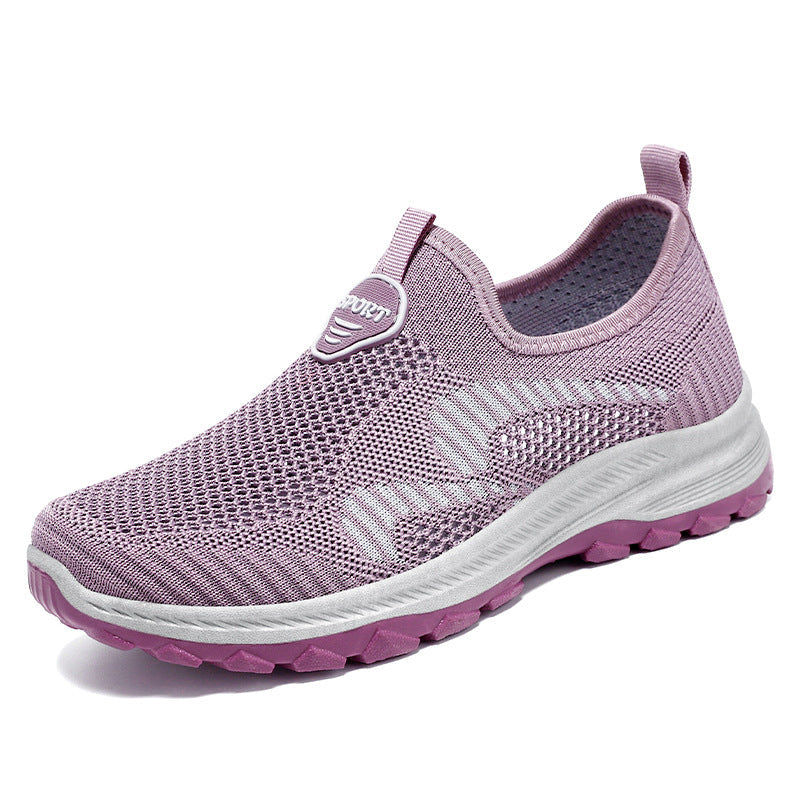 Damen Sportliche Freizeitschuhe mit elastischem Strickdesign R&B