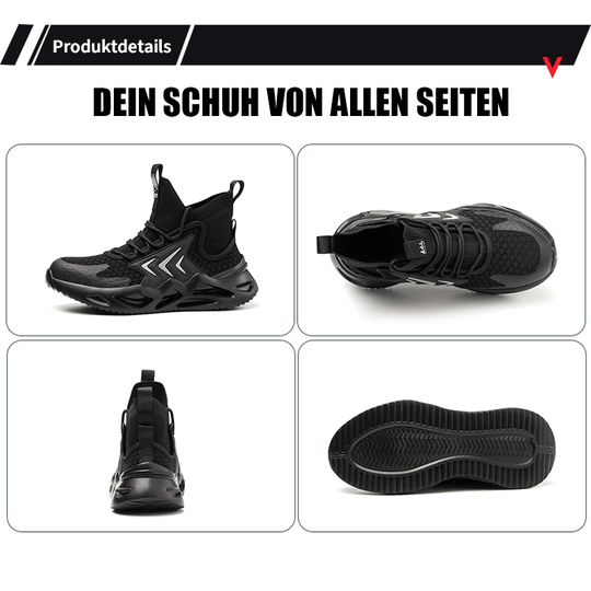 atmungsaktive fliegende gewebte Anti-Smashing-Sicherheitsschuhe R&B