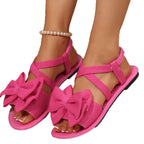 Damen Sandalen mit dekorativer Schleife und elastischen Riemen R&B