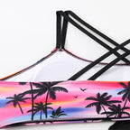 Damen Sport-Badeanzug mit modernem Oberteil und Shorts