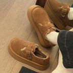 Damen Komfortable Winter Mokassins mit robustem Innenfutter