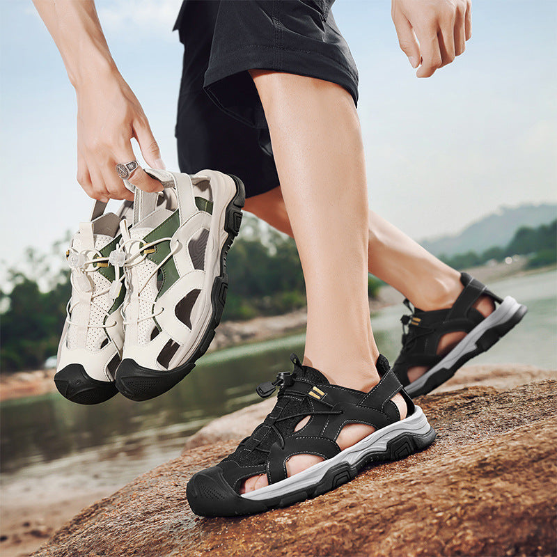 Damen Sportliche Freizeitsandalen mit atmungsaktiver Oberflächenstruktur und flexiblem Fußbett R&B