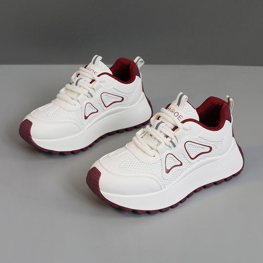 Damen Sportliche Sneakers mit atmungsaktiver Mesh-Oberfläche und stoßdämpfender Sohle R&B