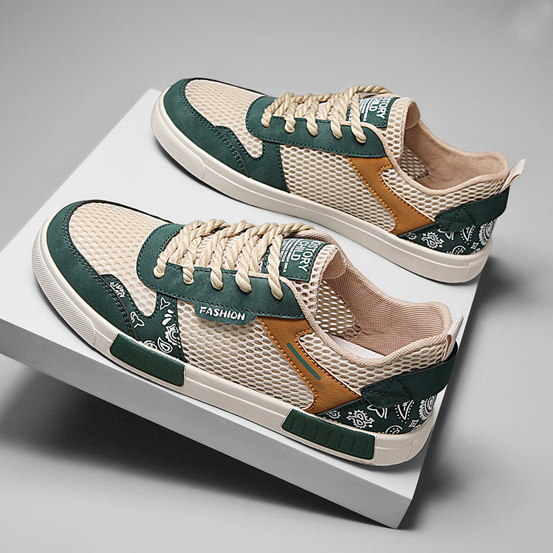 Damen Modische Sneakers mit atmungsaktivem Mesh-Obermaterial und stoßdämpfender Sohle R&B