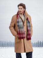 Herren eleganter und wärmer Wintermantel mit doppelter Knopfleiste und praktischen Taschen R&B