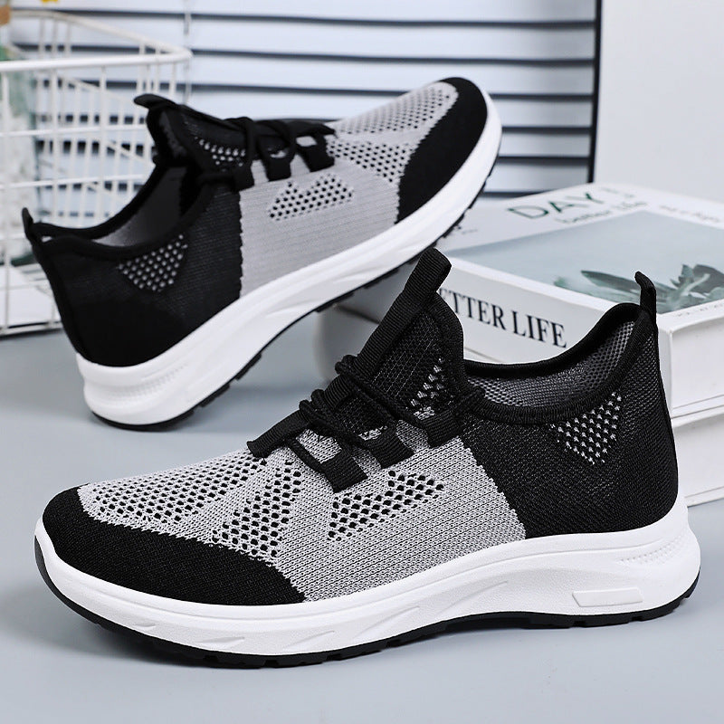 Damen Leichte und atmungsaktive Lauf-Sneaker mit elastischem Schnürsystem