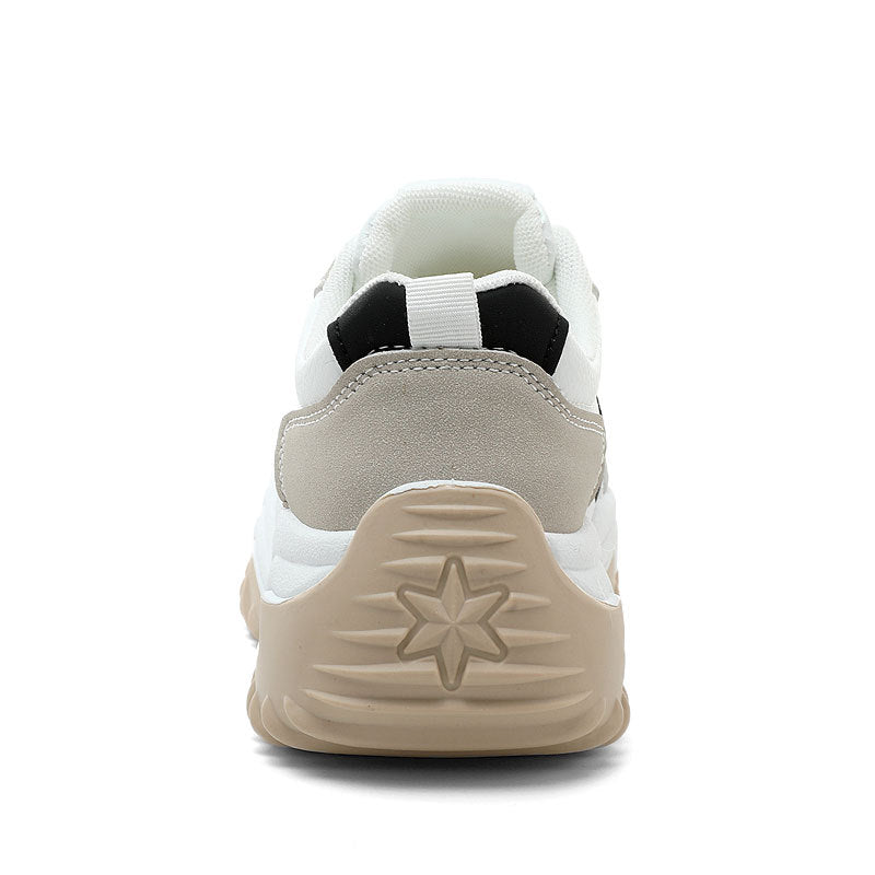 Damen Sportliche Sneaker mit atmungsaktiver Oberflächenstruktur und rutschfester Laufsohle R&B