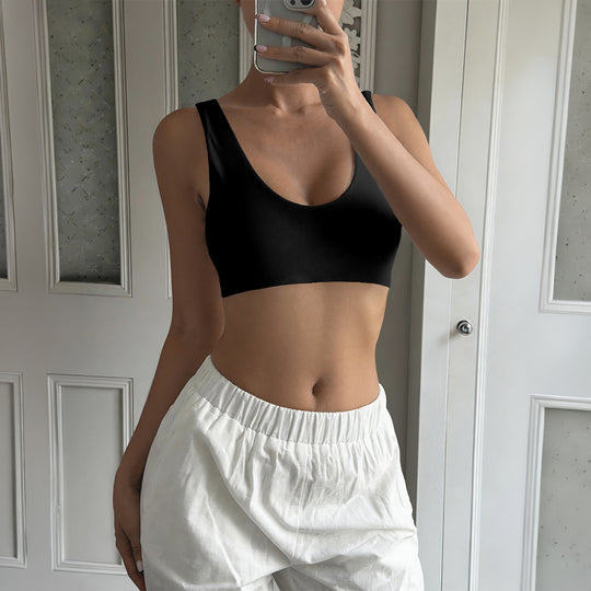 Damen Sport-Bustier mit bequemen breiten Trägern und elastischem Schnitt R&B