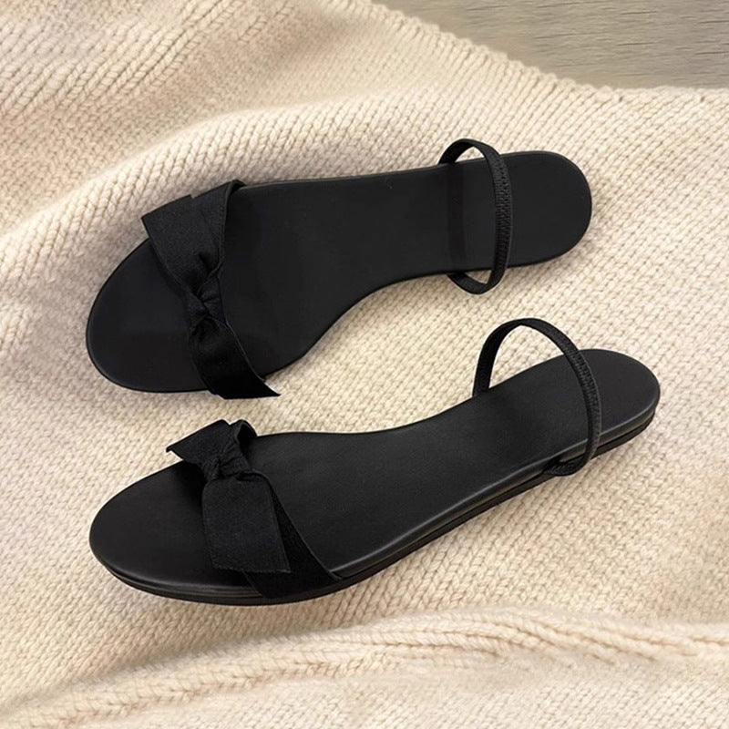 Damen Zehentrenner-Sandalen mit elegantem Knotendesign R&B