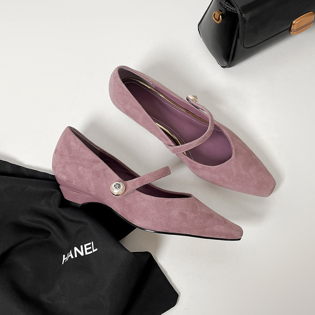 Damen elegante Ballerinas mit einem stilvollen Riemen von R&B
