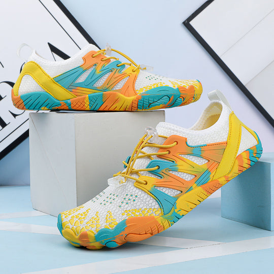 Damen Flexible Wassersport-Schuhe mit atmungsaktiver Mesh-Oberfläche und rutschfester Sohle R&B